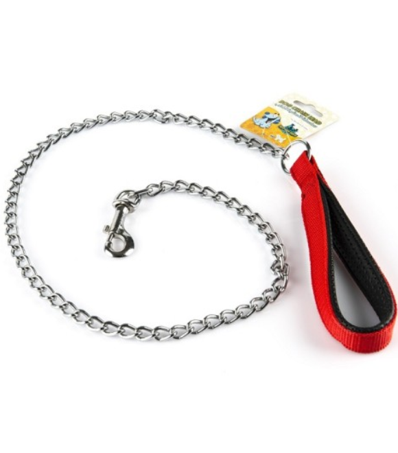 Pets.Love.Earth Chain Dog Leash -Red