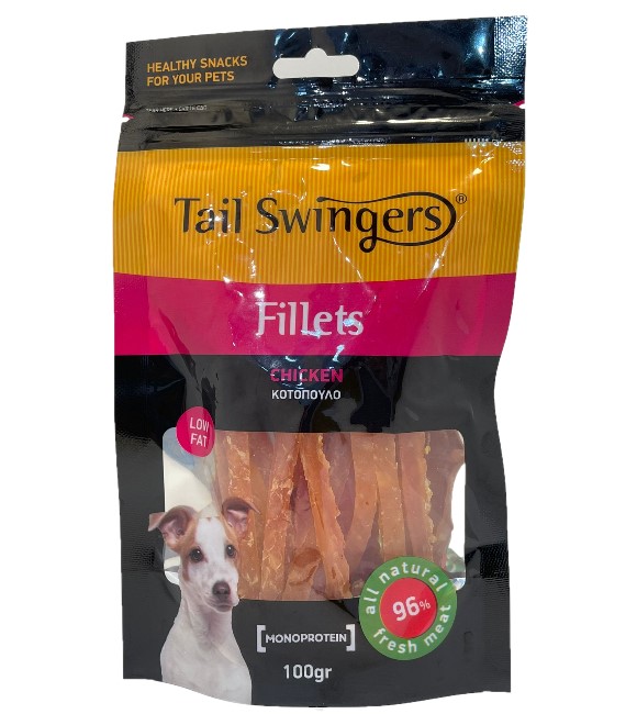 Pet Interest Tail Swingers Fillets Chicken 100g