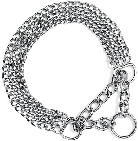 Trixie Choke chain triple row strain relief chrome, 45 cm/2.5 mm