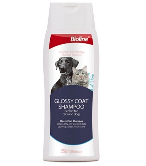 Bioline Glossy Coat Shampoo for Cat & Dog 250ml