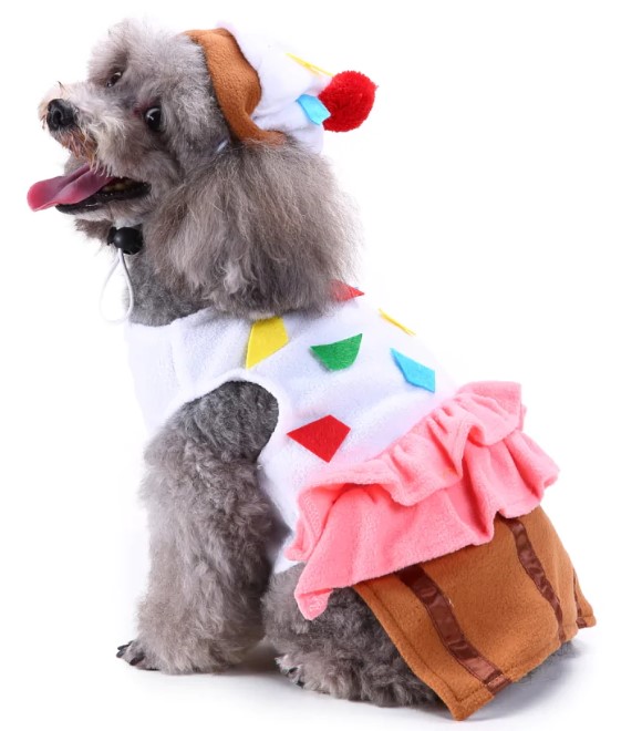 Pets.Love.Earth Delicious Cake Costume (With Hat)