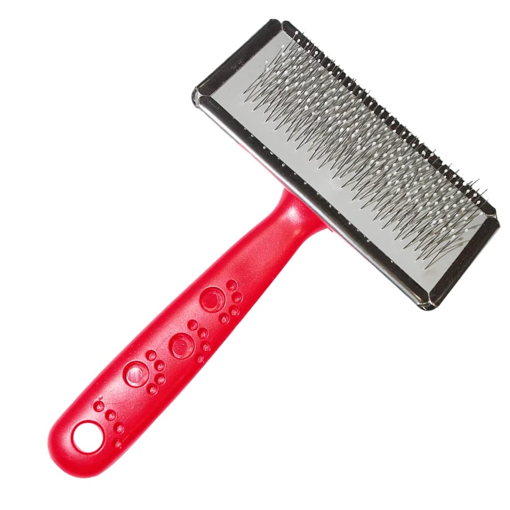 Essential Grooming Brush Rubber Handle