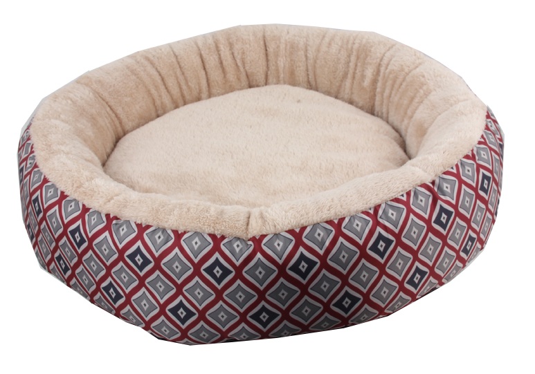 Pawise Round Dog Bed Red