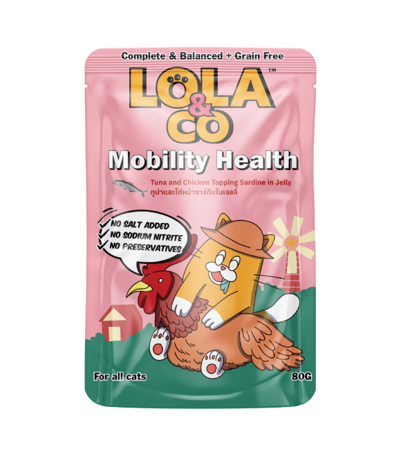 LOLA & CO Tuna and Chicken Topping with Sardine in Jelly Cat Pouch 80g