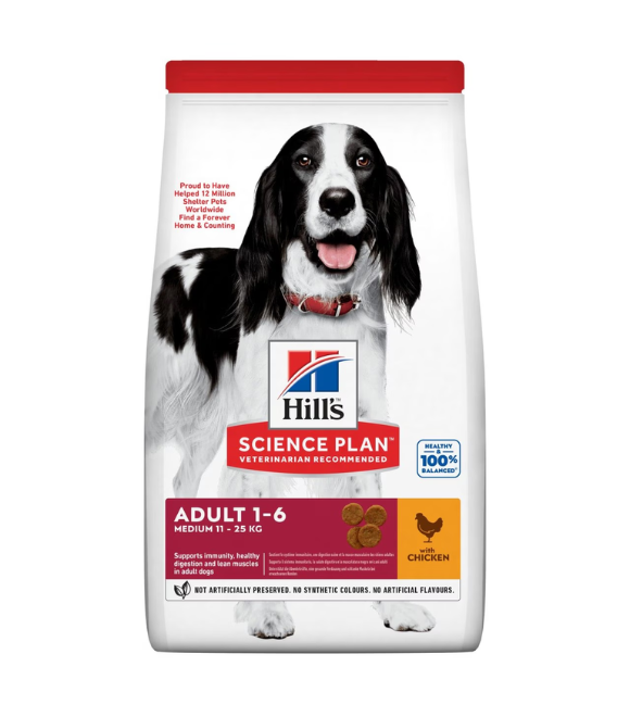 Hill's Science Plan Medium Adult Dog Food with Chicken