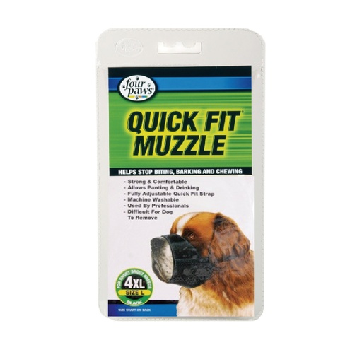 [045663590451] Four Paws Quick Fit Dog Muzzle, Size 4, X-Large