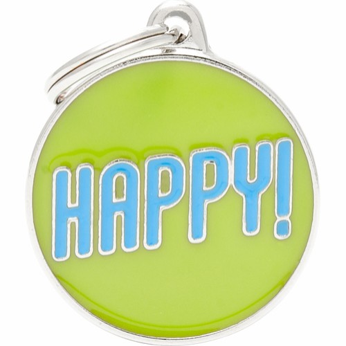 [8055960259458] My Family Charms ID Tag - Happy!