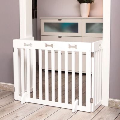 [4011905394565] Trixie Dog Barrier, MDF, 3-Parts, 82/124 — 61 Cm, White