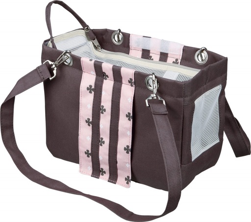 [4011905289090] Trixie Fina Carrier, 14— 20 — 26 Cm, Taupe/Pink