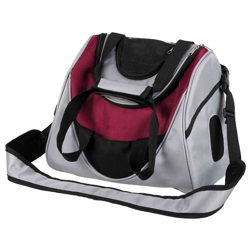 [4011905289557] Trixie Mitch Front Carrier, 35— 28— 22 Cm, Silver/Berry