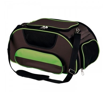 [4047974289051] Trixie Wings Airline Carrier, 28— 23— 46 Cm, Brown/Green