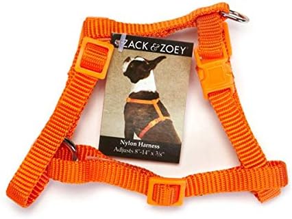 [721343361701] Zack & Zoey Nylon Collar 18 to 26-Inch, Orange
