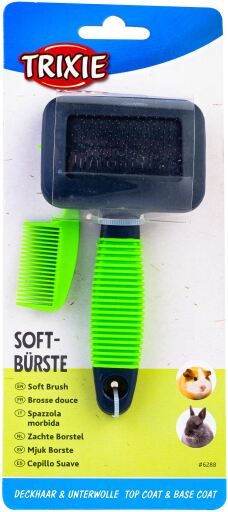 [4011905062884] Trixie Small animal soft brush, 7 × 13 cm, green