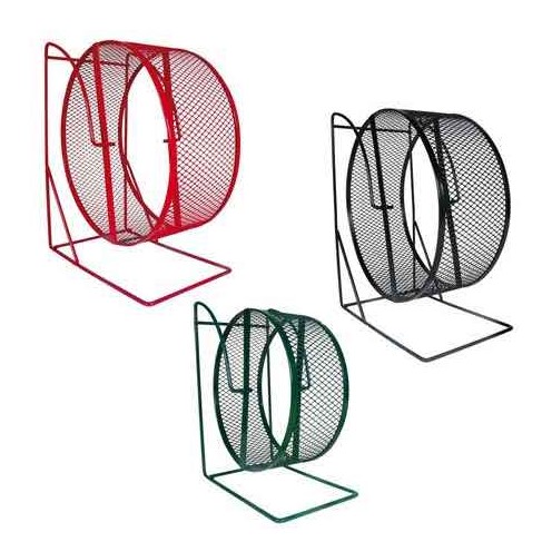 [4047974610015] Trixie Exercise wheel, metal, close mesh running surface, 17 cm