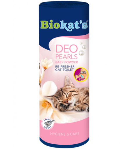 [4002064605159] Biokat's Deo Pearls Re-Fresher For Cat Toilet Baby Powder 700G