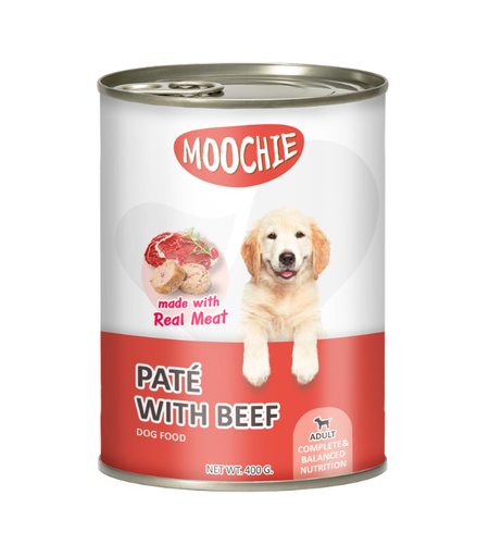 [8857127462189] Moochie Dog Wet Food – Pâté with Beef (400g)