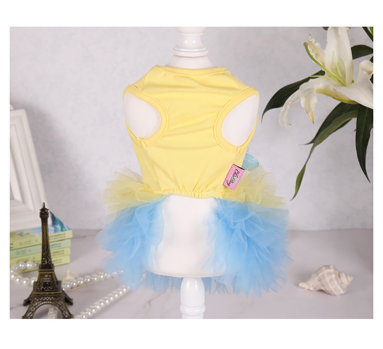 Pets.Love.Earth Tutu Yellow and Blue