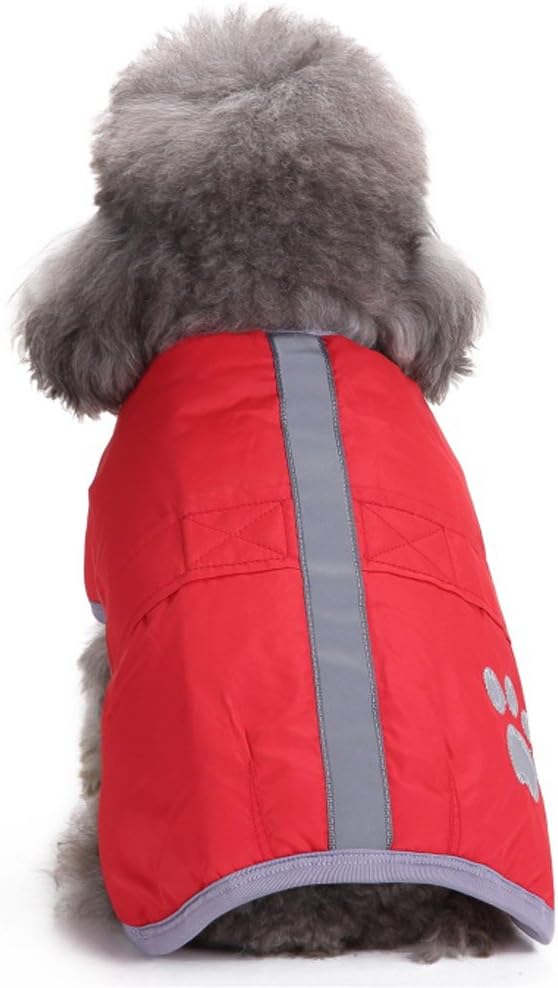 Pets.Love.Earth Reversible Jacket With Reflective Edging Red