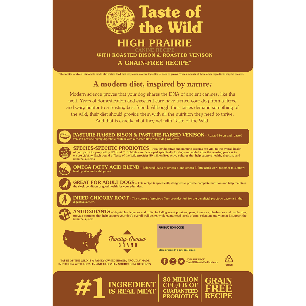 Taste of the Wild High Prairie Canine Dry Food