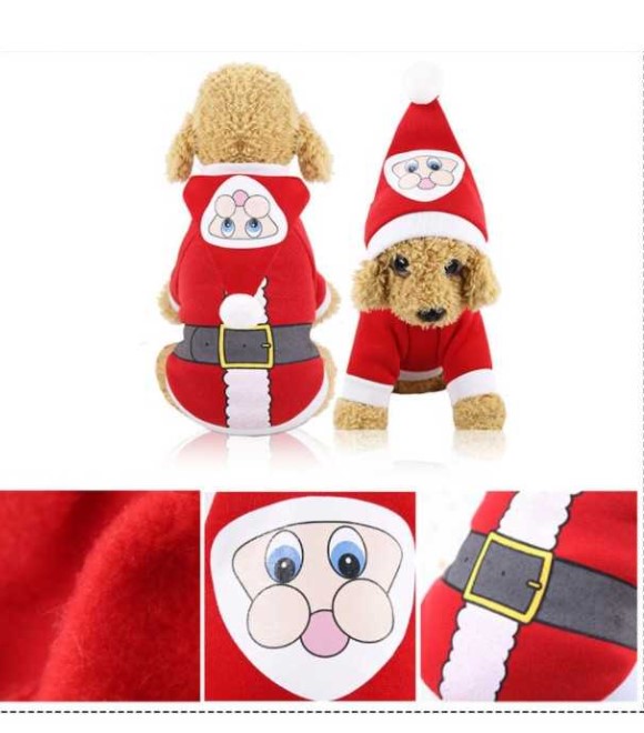 Pets.Love.Earth Santa Claus Hooded Sweat Shirt