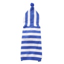 Pets.Love.Earth Blue and White Striped Sweater