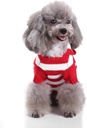 Pets.Love.Earth Red and White Striped Sweater