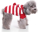 Pets.Love.Earth Red and White Striped Sweater
