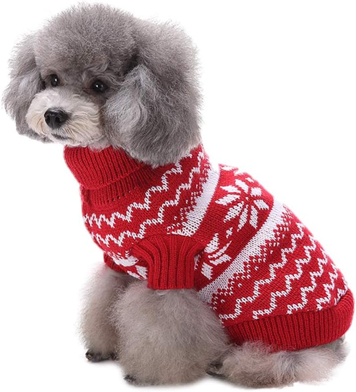 Pets.Love.Earth Snow Spray Sweater Red