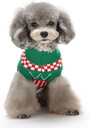 Pets.Love.Earth Letter Pet Sweater Green