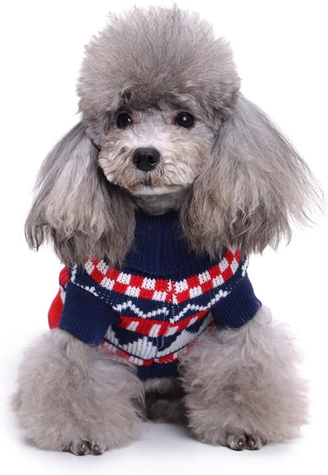 Pets.Love.Earth Letter Pet Sweater Blue