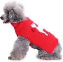 Pets.Love.Earth Two-Tone Deer Sweater Red