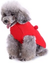Pets.Love.Earth Two-Tone Deer Sweater Red