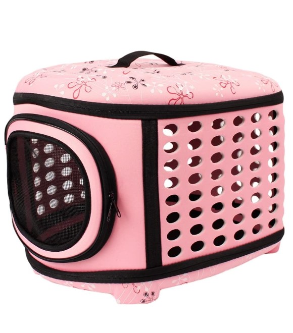 Pets.Love.Earth Pet backpack Black/Beiage/Pink L