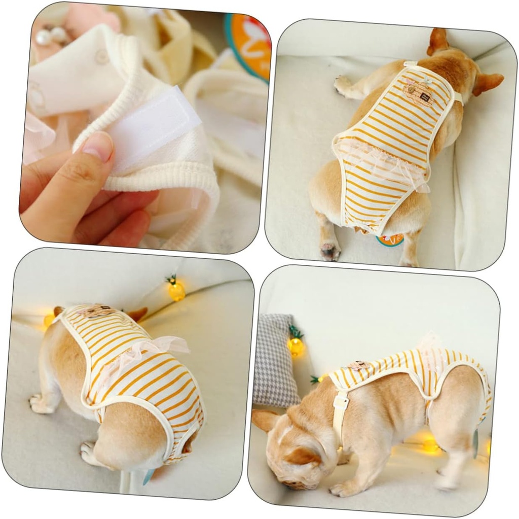 Pets.Love.Earth Physiological Pants Dog Nappies Orange
