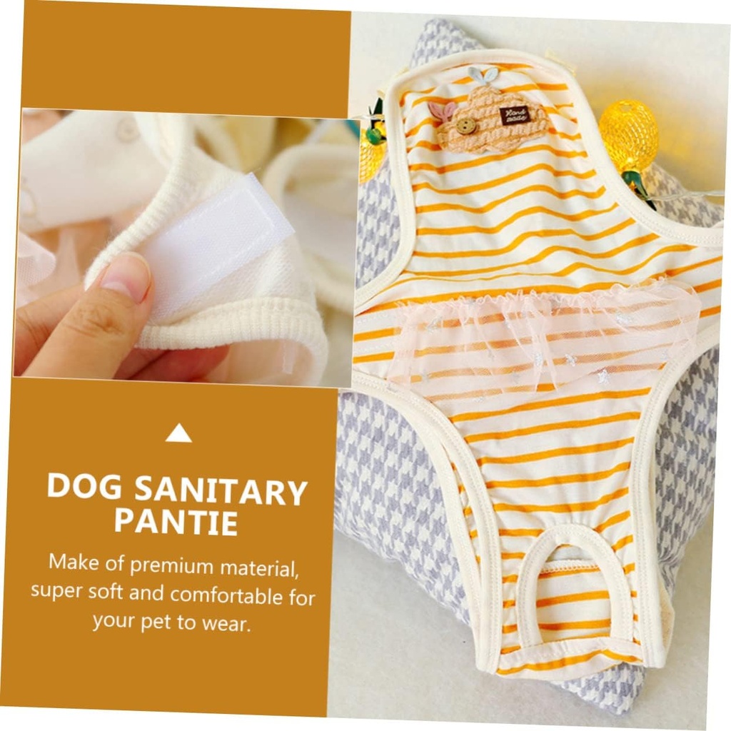 Pets.Love.Earth Physiological Pants Dog Nappies Orange