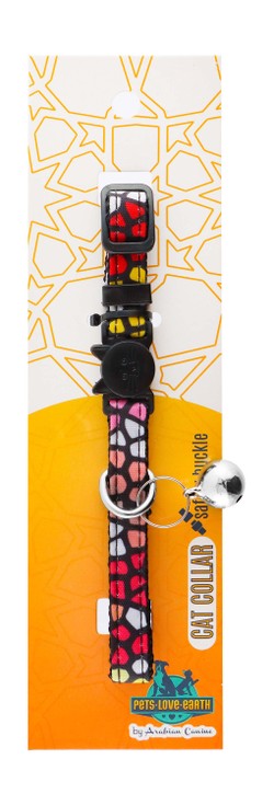 Pets.Love.Earth Nylon colorful stone safe collar