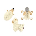 Pet Interest Zoo Friends Cuddly Squeaky Toy Noodle Animals