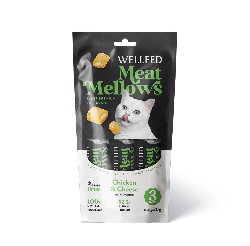 Pet Interest Wellfed Meat Mellows Chicken & Cheese (3x10g) For Cat