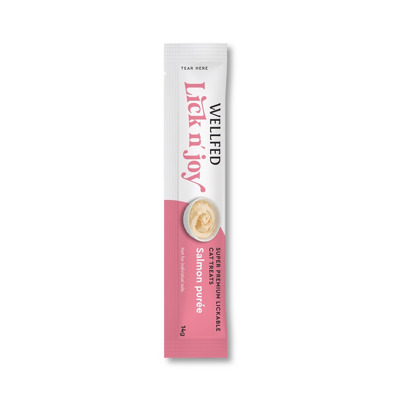 Pet Interest Wellfed Lick N’ Joy Salmon 70g (5x14g) For Cat