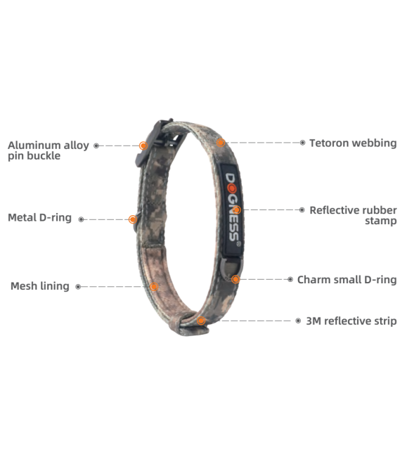 Dogness Ranger Camouflage Dog Collar