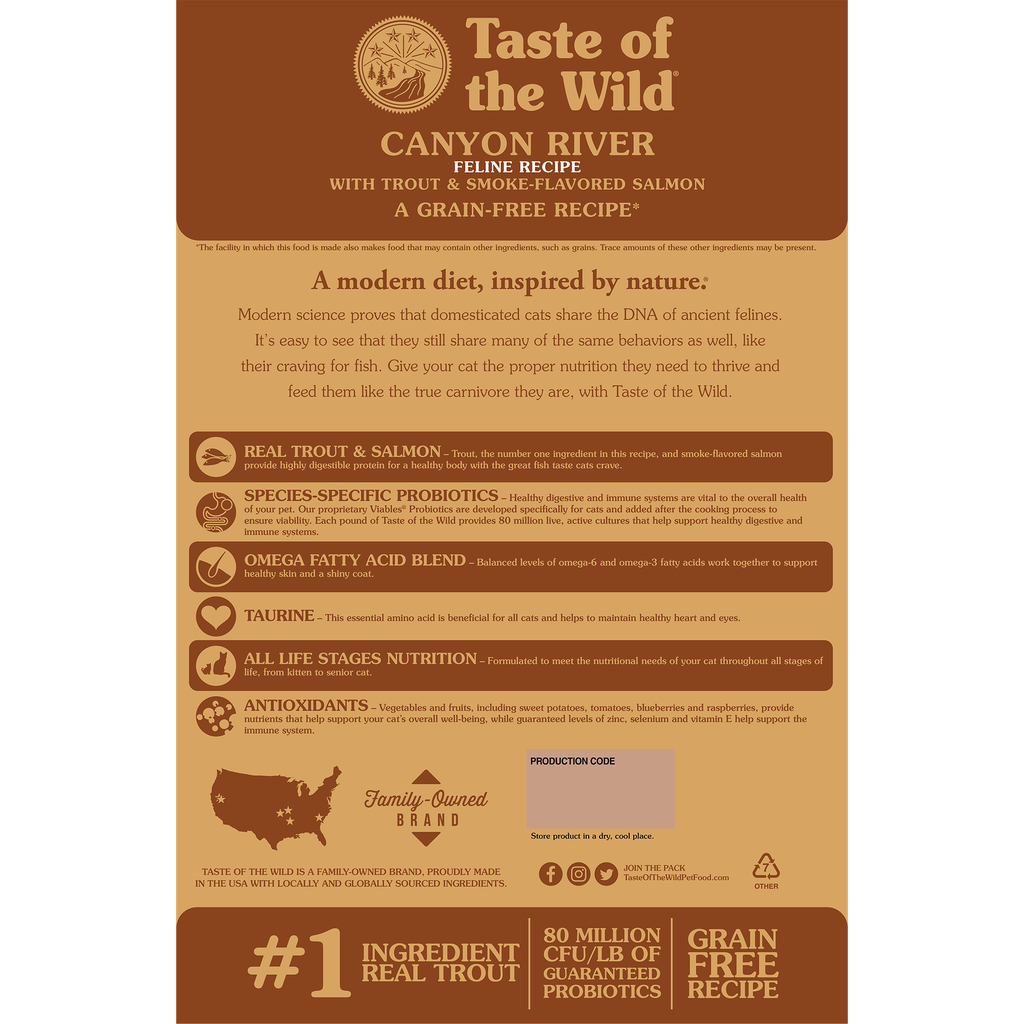 Taste of the Wild Canyon River Feline Dry Food