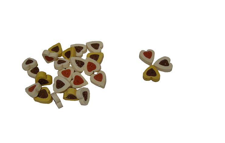 Pet Interest Tail Swingers Dual Flavor Heart Mix with meat and fish 125g