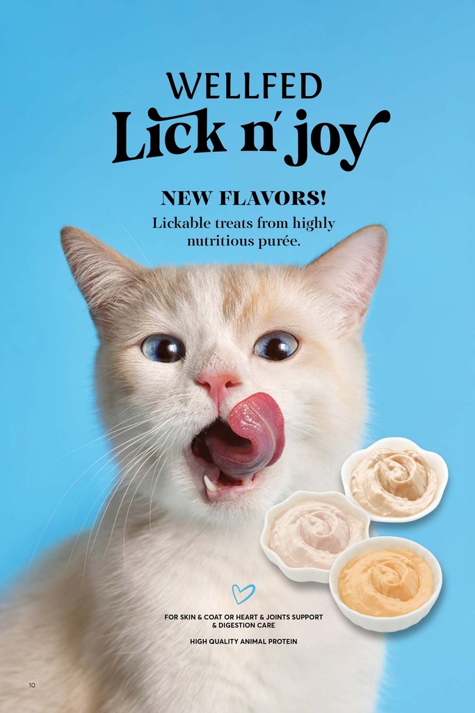 Pet Interest Wellfed Lick N’ Joy Combo Pack (12x14g) For Cat