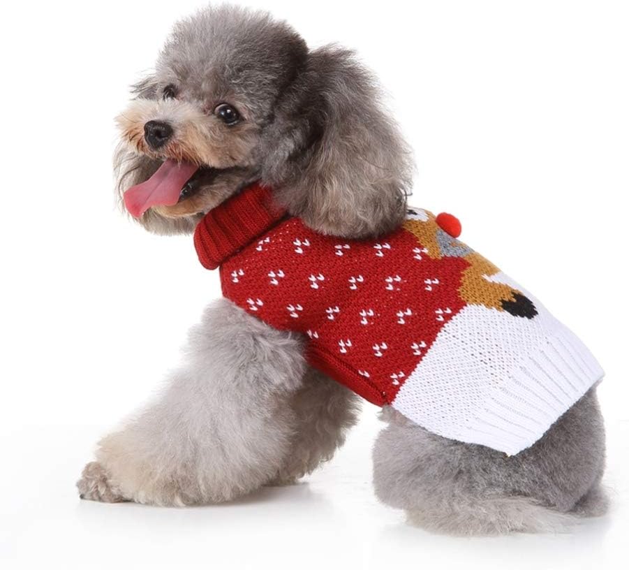 Pets.Love.Earth Cute Deer Sweater Meroon