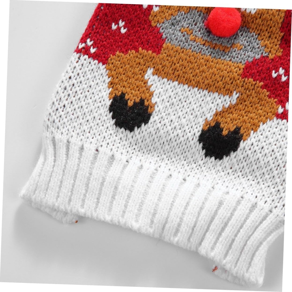 Pets.Love.Earth Cute Deer Sweater Meroon