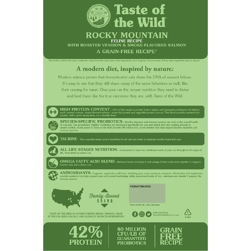 Taste of the Wild Rocky Mountain Feline Dry Food