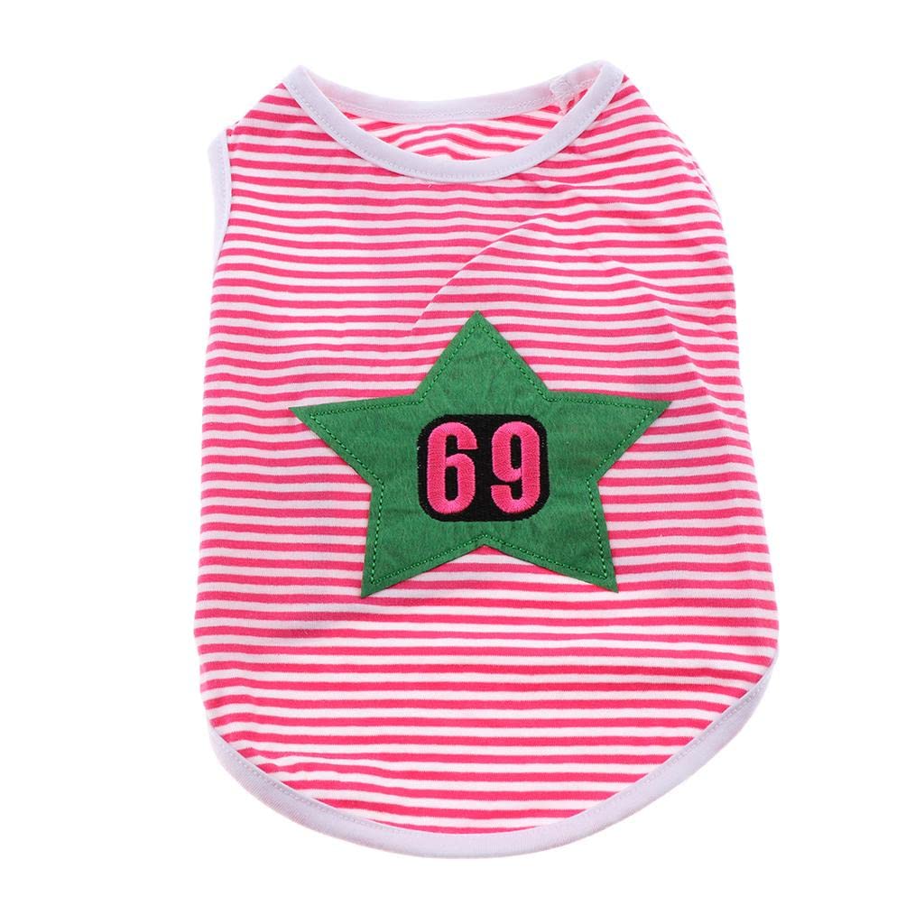 Pets.Love.Earth 69 Star Pattern Vest Pink