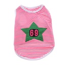 Pets.Love.Earth 69 Star Pattern Vest Pink