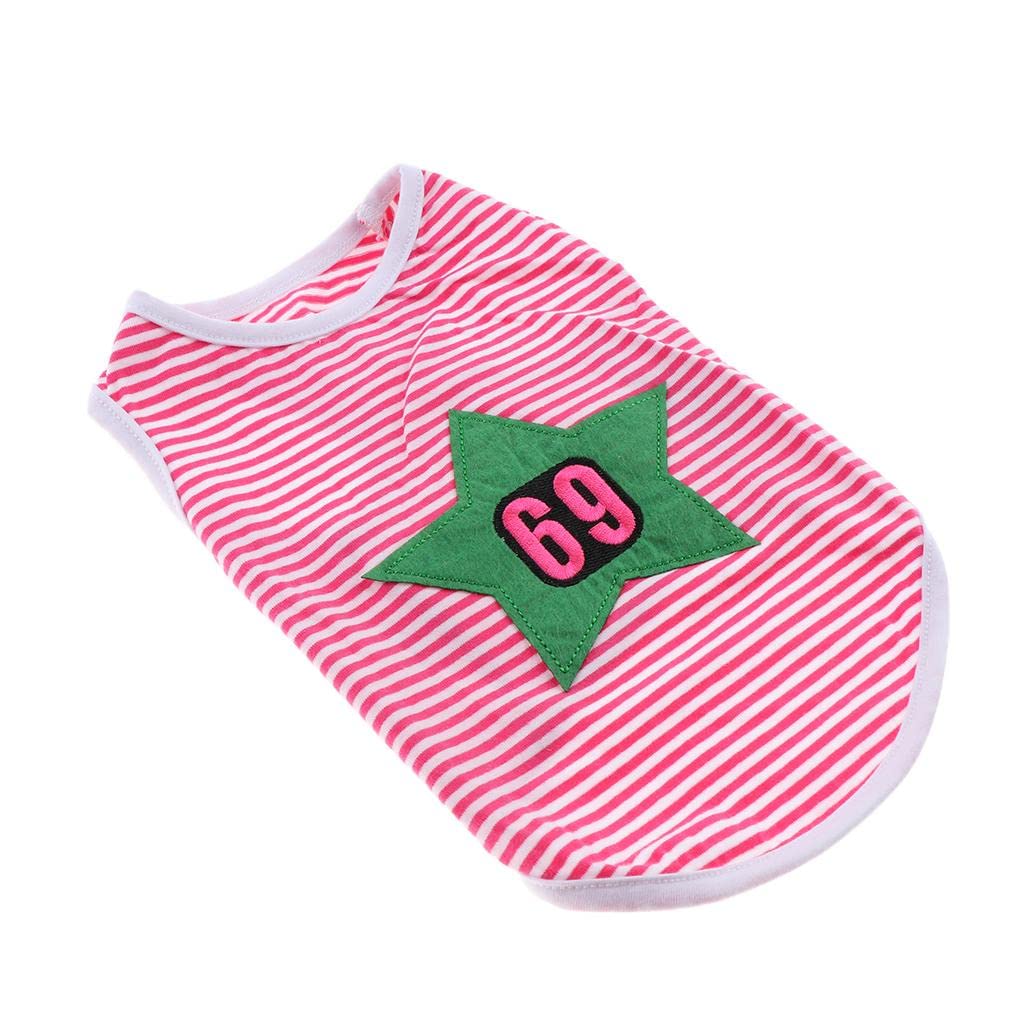 Pets.Love.Earth 69 Star Pattern Vest Pink
