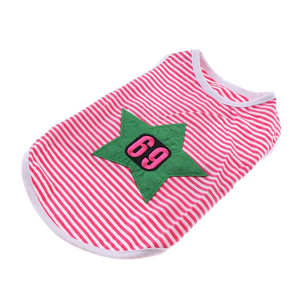 Pets.Love.Earth 69 Star Pattern Vest Pink